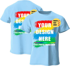 Customized Rectangle Print (Front or Back) t-shirt (100% cotton) Export Quality 2