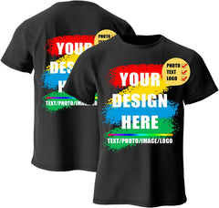 Customized Rectangle Print (Front or Back) t-shirt (100% cotton) Export Quality 5