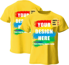 Customized Rectangle Print (Front or Back) t-shirt (100% cotton) Export Quality 7