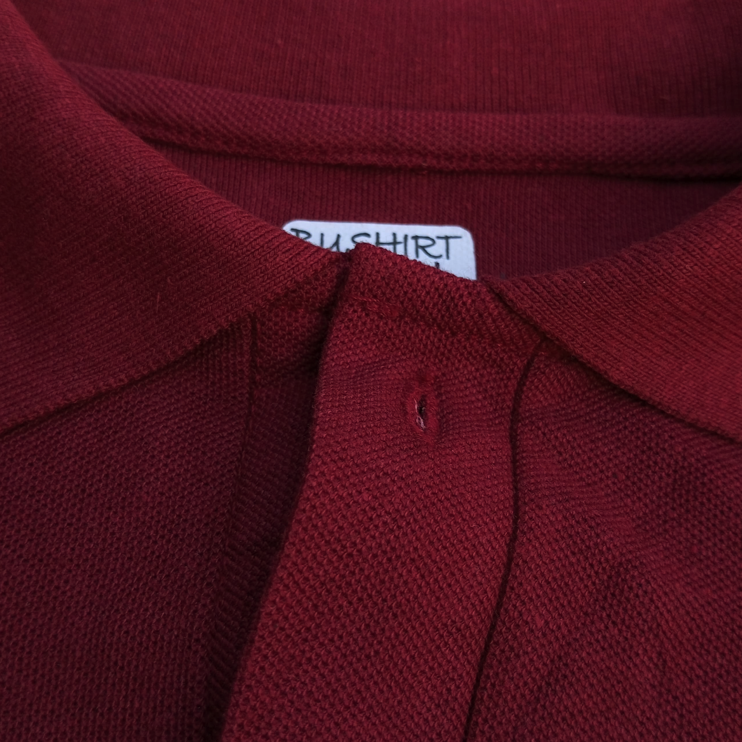 Maroon Pique Polo t-shirt