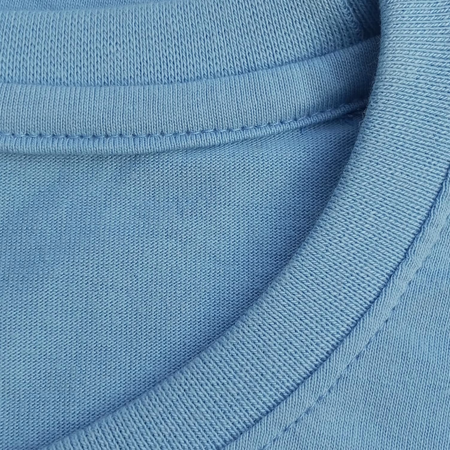 SKY BLUE  DROP SHOULDER TEES  (100% Cotton) Export Quality