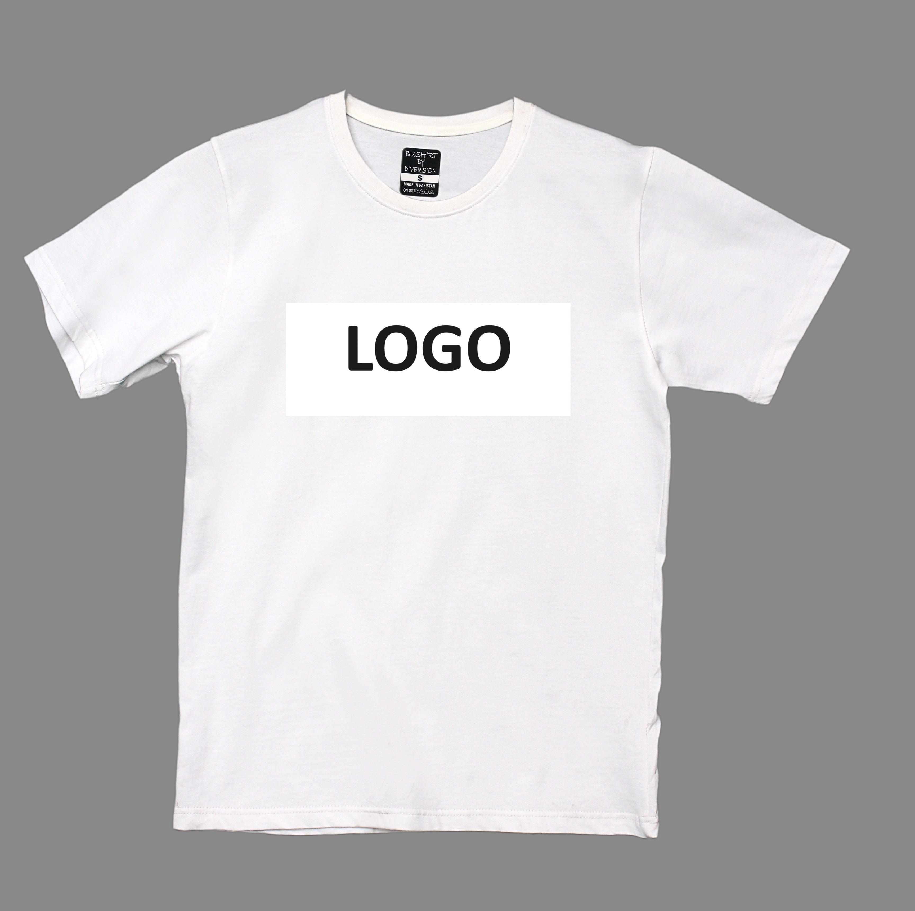 Customized Rectangle Print (Front or Back) t-shirt (100% cotton) Export Quality