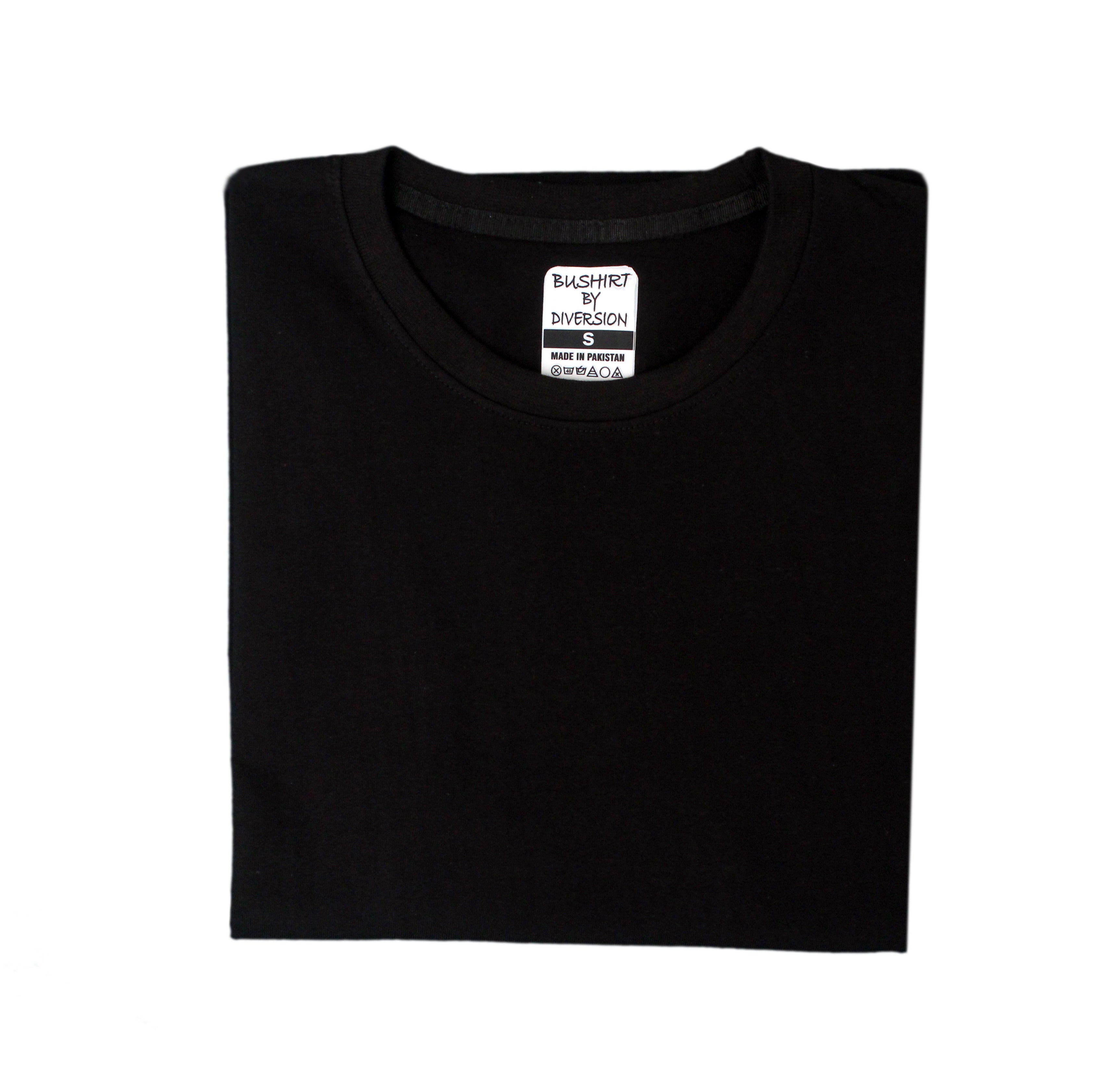 Plain Black t-shirt (100% cotton) Export Quality