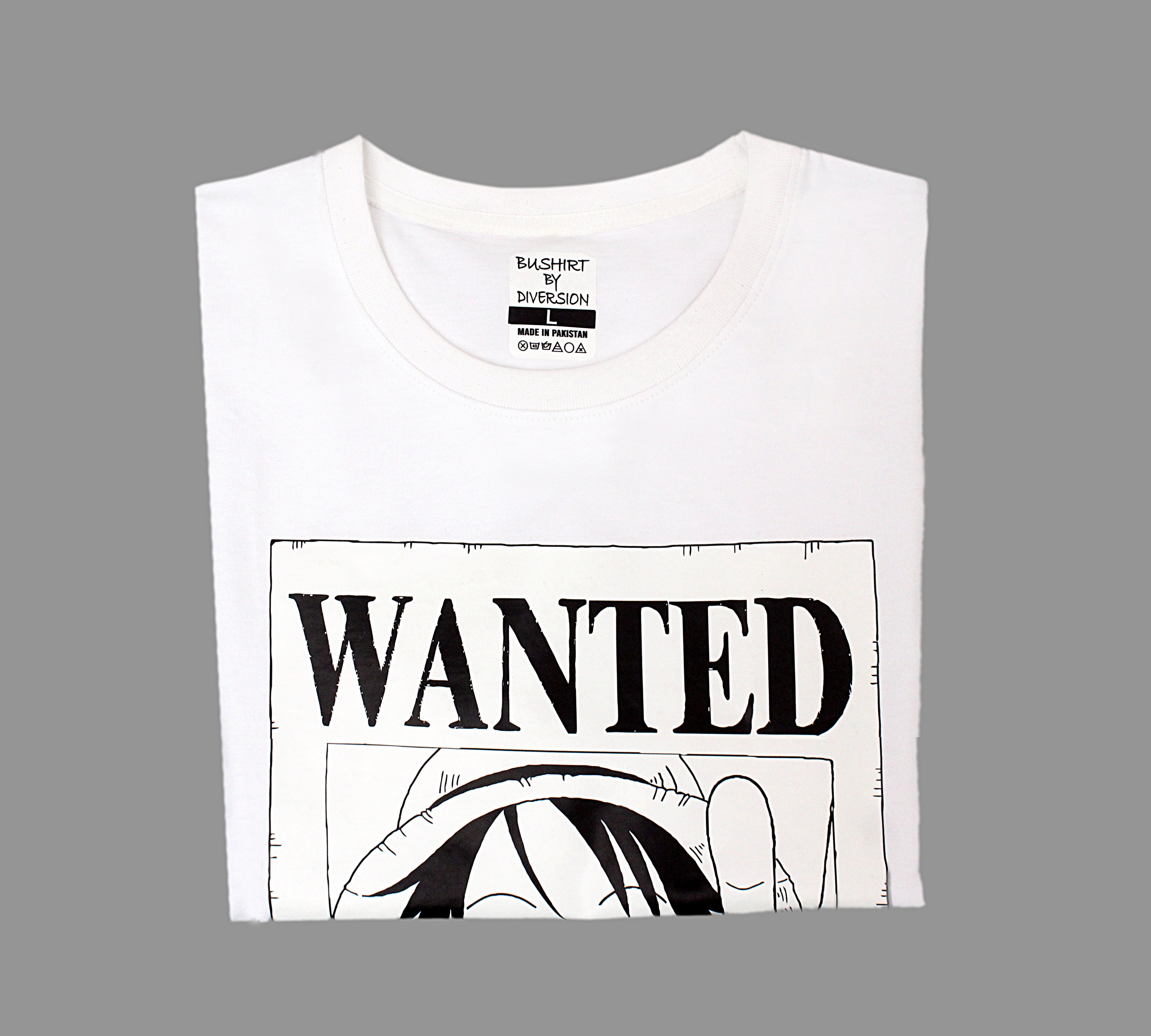 Luffy Wanted t-shirt (100% cotton) Export Quality