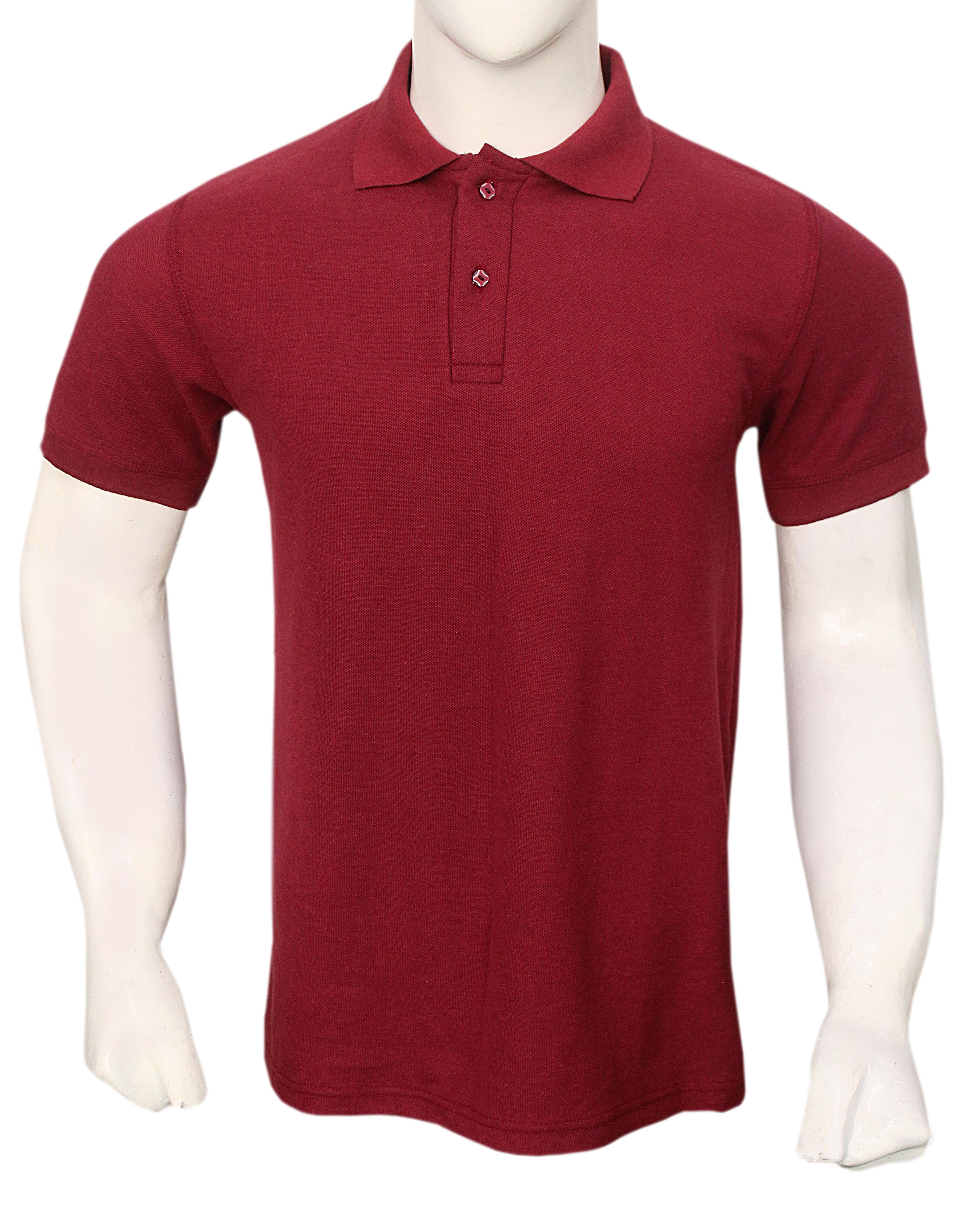 Maroon Pique Polo t-shirt