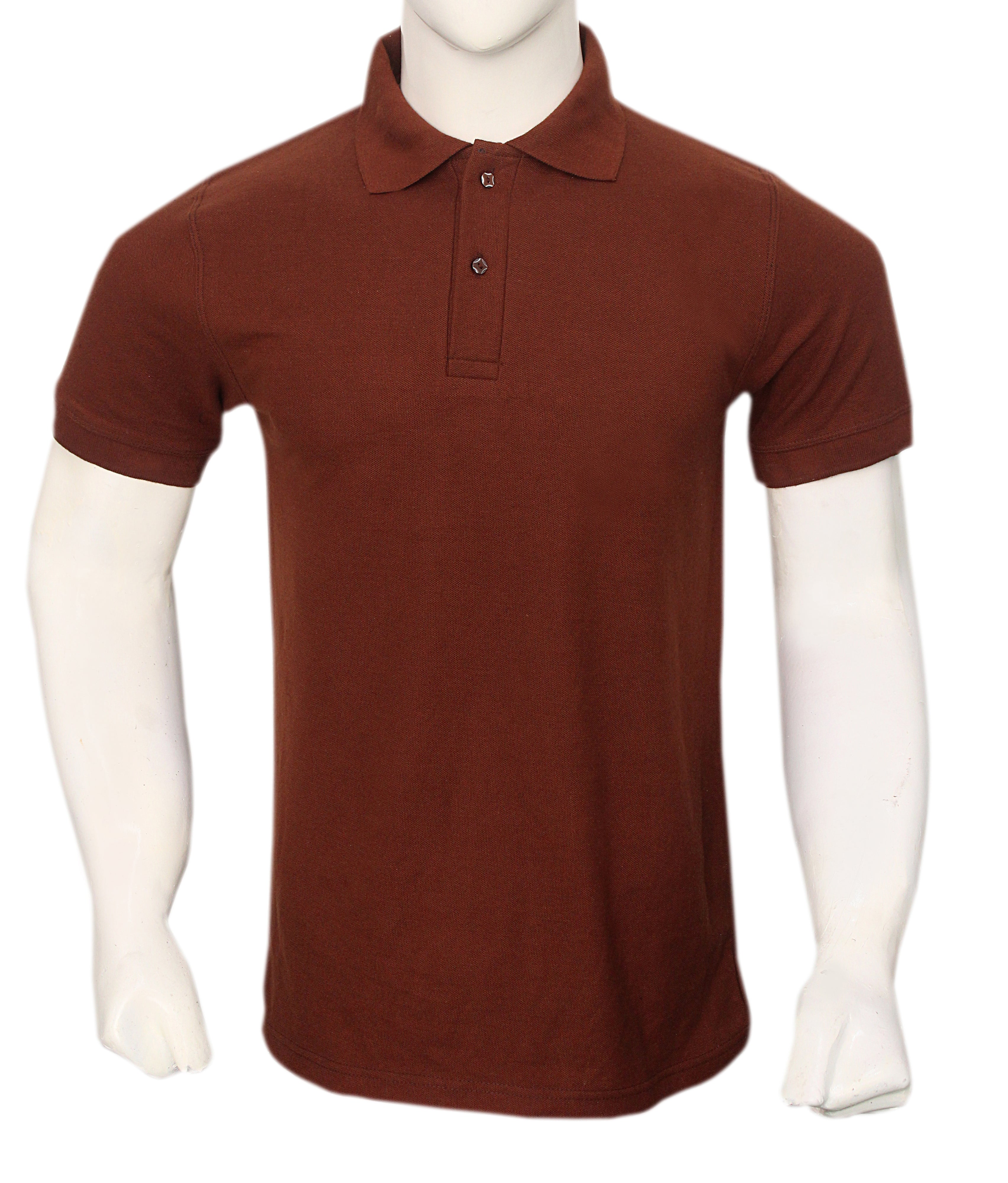 Brown Pique Polo t-shirt