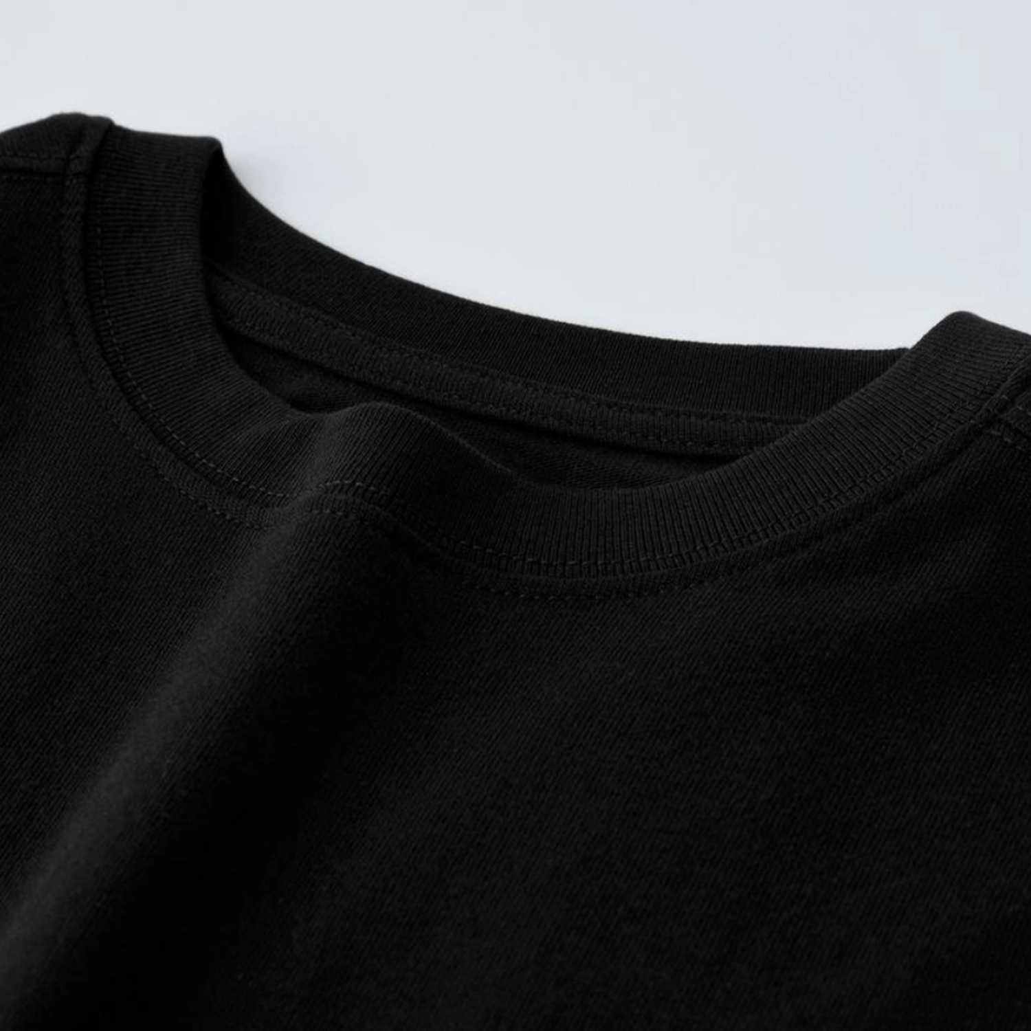 BLACK DROP SHOULDER TEES  (100% Cotton) Export Quality