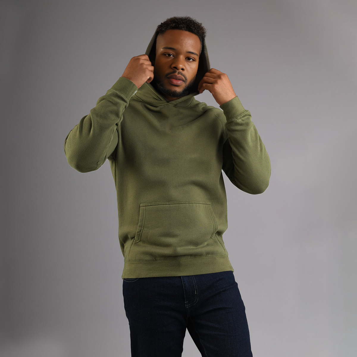 Urban Edge Hoodie – Olive Green Edition (GSM 320)