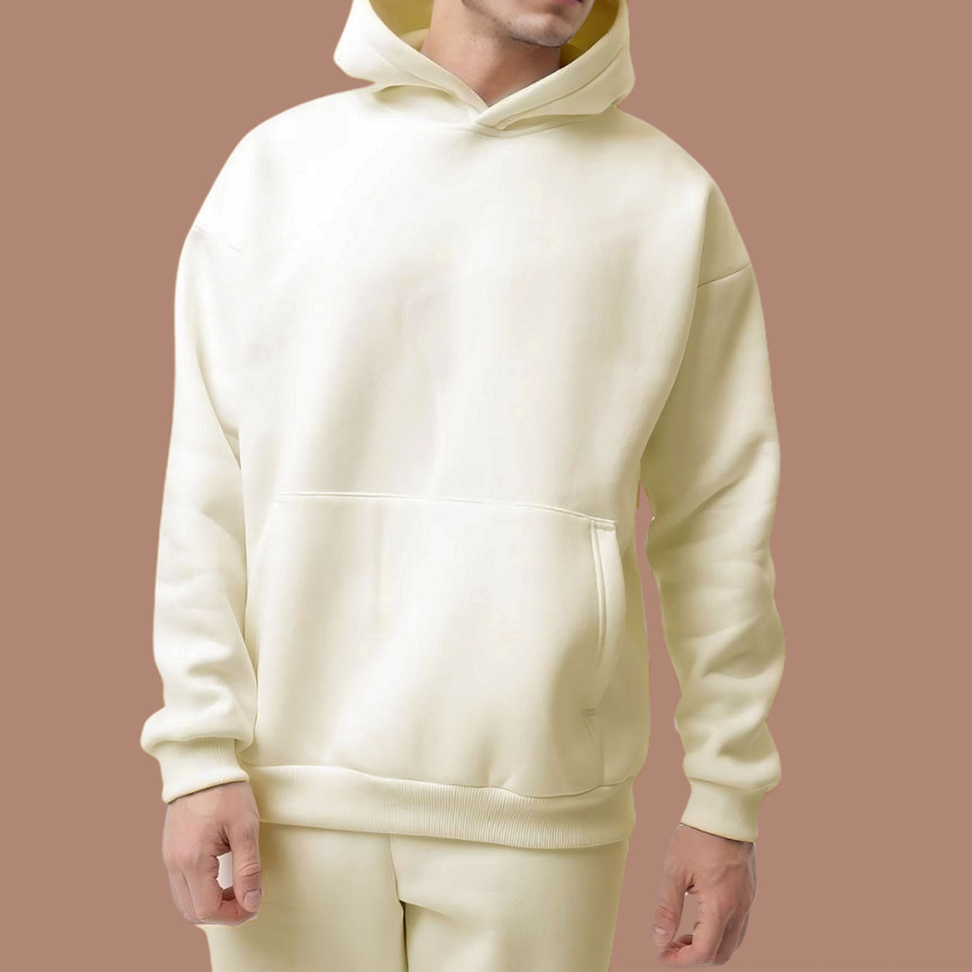 Premium White Horizon Hoodie (GSM 320)