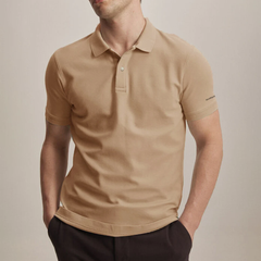 Beige Pique Polo t-shirt